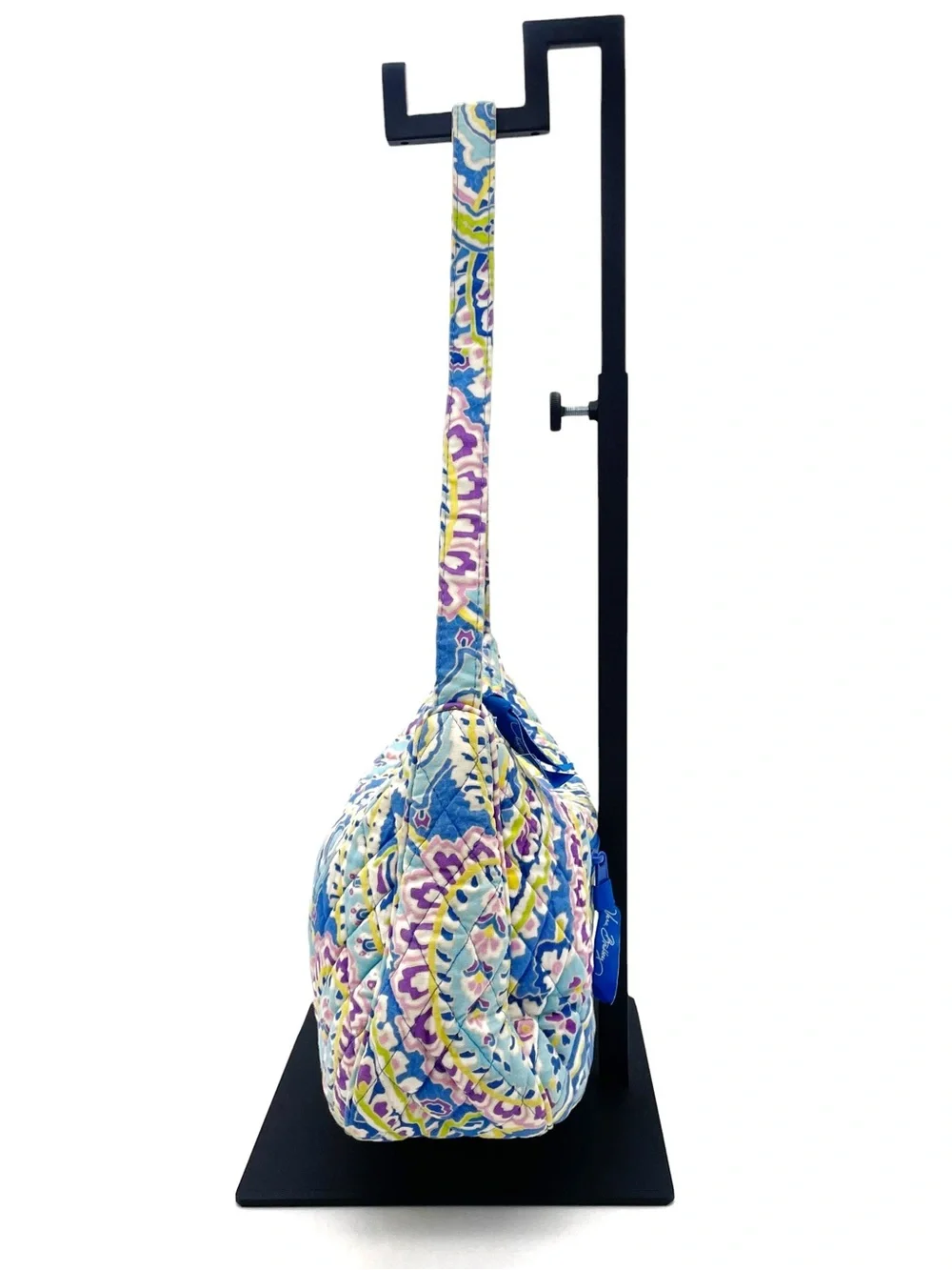 Vera Bradley New Hobo Capri Blue 2007 Quilted Paisley Shoulder Bag Blue Purple